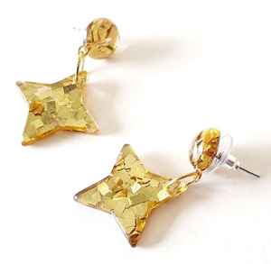 Pendientes de Resina Epoxi de Alta Calidad con Diseño de Río, Pendientes de Latón y Resina Epoxi de Diferentes Tamaños, Artesanía de Resina en Oferta - Product Image 4