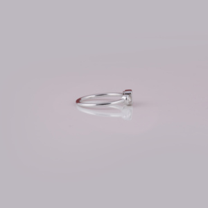 Anillo de boda de lujo de plata esterlina, anillo de compromiso de diamante cultivado en laboratorio solitario de corte esmeralda con certificado IGI, joyería para mujer - Product Image 6