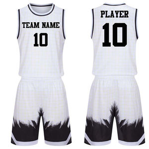 Ensembles de maillots de basket-ball pour adultes 2026, design en maille réversible, imprimés par transfert thermique, taille plus, personnalisables, marque unisexe, 100% - Product Image 4