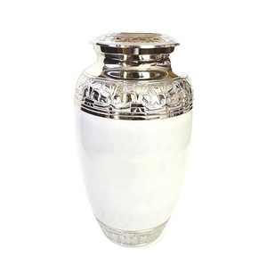 Brass Adult Cremation Memorial Urn <b>for</b> <b>Ashes</b> Pearlescent Aluminium urns <b>for</b> human <b>ashes</b> - Product Image 3