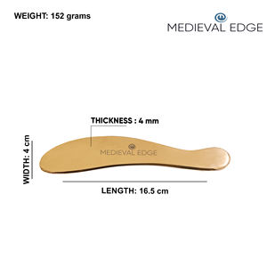 100% Pure Large Kansa Gua Sha S-Shape Handheld Original herramienta de terapia de masaje ayurvédico para el cuerpo cara Prevención de arrugas piel - Product Image 5