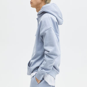 Nueva Sudadera con Capucha Extra Grande de Felpa de Algodón Orgánico Unisex para Invierno, de Alta Calidad, con Logotipo Personalizado, Impresión en Serigrafía 3D - Product Image 3