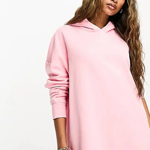 Sweats à capuche pour femmes en coton 100% anti-rides, anti-boulochage, surdimensionnés, logo imprimé sur écran personnalisé, streetwear, sweats à capuche respirants pour femmes - Product Image 5