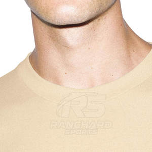 T-shirt d'entraînement pour homme en tissu extensible, T-shirt de fitness en coton pour homme, T-shirt personnalisé pour homme, fourniture OEM - Product Image 5