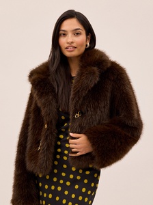 Wholesale <b>Winter</b> Warm Long Furry Vegan Fur Coat Women Faux Fur Jacket Coat Short Style <b>Winter</b> Clothes - Product Image 5
