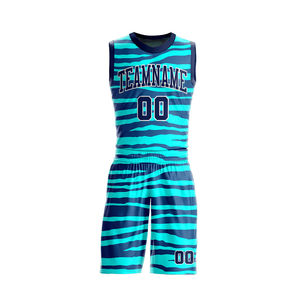 Uniformes de baloncesto de sublimación de poliéster 100% de alta calidad para niños, conjunto de ropa de equipo transpirable - Product Image 1