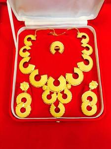 สร้อยคอชุบทอง 18K สุดฮิตสำหรับผู้หญิง สไตล์วินเทจ ประดับเพชรซิร์คอน เหมาะสำหรับงานปาร์ตี้ งานแต่งงาน สินค้าพร้อมส่ง ของขวัญแต่งงานสไตล์แอฟริกัน - Product Image 4