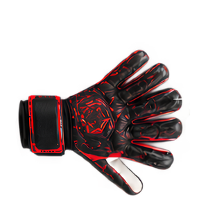 Gants de gardien de but en latex BLACK RACING GEAR, haute adhérence, protection des doigts, entraînement en extérieur, utilisation en match, fermeture à enfiler, unisexe - Product Image 3