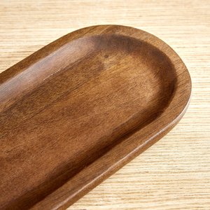 Plateau de service en bois avec bol amovible pour les collations et les trempettes Plateau en bois artisanal de qualité supérieure avec bol pour servir des collations - Product Image 2