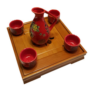 ถาดงานฝีมือไม้ไผ่สำหรับเสิร์ฟและตกแต่งบ้าน - Product Image 3