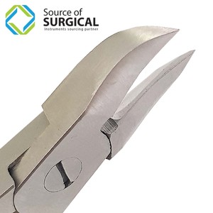 Professional High Quality Source of Surgical Stainless Steel Nail Cutter Sharp Blade Tip <b>Plastic</b> Handle Grip for Finger Toe Use - Product Image 4
