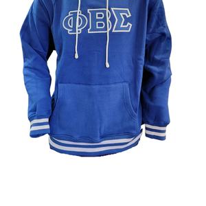 Sudadera con Capucha de la Fraternidad Phi Beta Sigma 2025, 100% Algodón, Estampado de Letras Griegas, Tejido de Punto, Antiencogimiento - Product Image 2