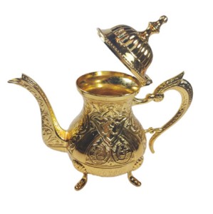 ที่ขายดีที่สุดทองเหลืองกาน้ำชากาต้มน้ำสำหรับร้านอาหารและร้านกาแฟอินเดียมือ Crafted หม้อกาแฟโลหะ - Product Image 4