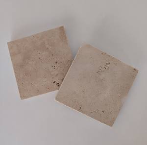 Juego de 3 Posavasos Cuadrados de Mármol para Decoración del Hogar y la Cocina - Product Image 1