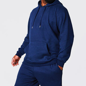 Sudaderas con capucha de algodón para hombre de alta calidad, conjunto de pantalones, chándales de invierno con logotipo personalizado, cantidad a granel, tasa de fábrica sólida - Product Image 3