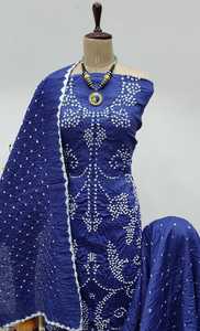 Conjunto de Traje Formal de Satén Suave Premium con Cintura Natural y Dupatta, Estilo Palazzo, Antiarrugas y Transpirable para Primavera - Product Image 4