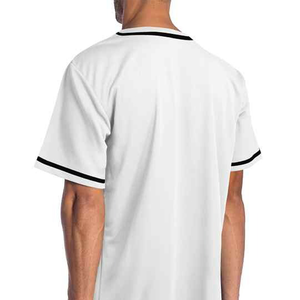 Camisetas de béisbol para hombre de alta calidad con servicio OEM, camisetas de manga corta con logotipo personalizado y botón transpirable, venta al por mayor - Product Image 5