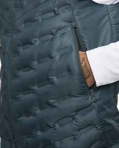 Gilet matelassé sans manches personnalisé en gros, gilet matelassé pour homme en polyester de haute qualité, sur mesure, avec col montant et fermeture éclair - Product Image 4