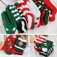 Noël floue confortable chaussettes femmes moelleux en peluche chaud équipage pantoufle chaussettes coloré vacances cadeaux maison chaussettes de couchage