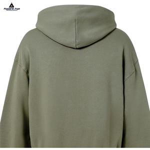 Sudadera con capucha con cremallera de diseñador de gran tamaño y liso de alta calidad de algodón grueso y pesado 100% para hombre OEM con logotipo personalizado - Product Image 4