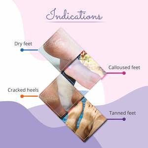 Gommage pour les pieds Footvital à l'huile d'amande douce pour éliminer les cellules mortes des pieds secs et calleux, adoucit les talons rugueux,-200gm - Product Image 5