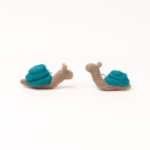 ของเล่นผ้าสักหลาดรูปหอยทากทำมือขนาด7ซม. ผ้าขนสัตว์เข็มเย็บปักด้วยจริยธรรมอุปกรณ์งานฝีมือเพื่อการศึกษาสำหรับตกแต่งงานปาร์ตี้ - Product Image 6