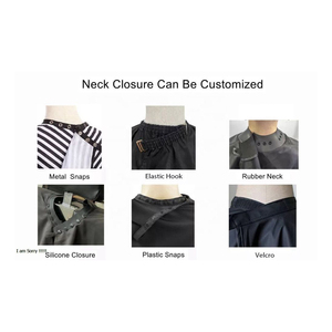 Silicona cuello impreso poliéster corte de pelo salón peluquero capas Nylon peluquería capas - Product Image 6