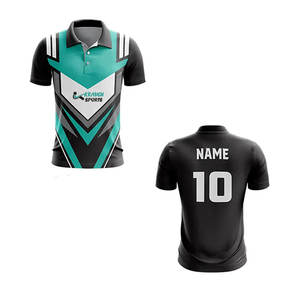 Último Diseño Personalizado de Camiseta de Cricket con Cuello Camisero, Sublimada, Ligera y Fácil de Usar - Product Image 3
