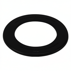 ท่อเชื่อมปล่องไฟเหล็กสีดำด้านแบบโมเดิร์น (15 ซม.) พร้อมอุปกรณ์เสริมไฟสำหรับเตาผิงในร่ม - Product Image 2