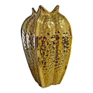 Jarrón redondo con forma de Matka, jarrones hechos a mano de hierro para el hogar, jarrones decorativos para sala de estar, decoración del hogar, Fabricante Mayorista exportador - Product Image 5