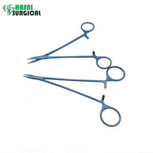 Portaagujas Ryder, Micro Pinzas, Juego de Instrumentos Quirúrgicos Oftálmicos, Manual, Aleación de Titanio, por Hasni Surgical - Product Image 3