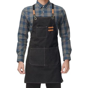 Custom Color Waterproof Cotton <b>Canvas</b> Soft Chef <b>Apron</b> Adjustable Work <b>Apron</b> Durable Denim <b>Apron</b> - Product Image 2