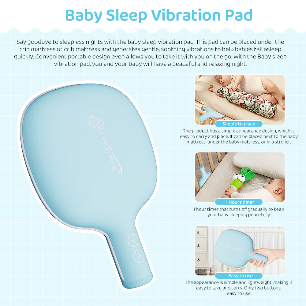 Vibrating Mattress Sleep Soother Baby Sleep Aid Calming Sleep Plush Pat the  Gift of a Peace Night