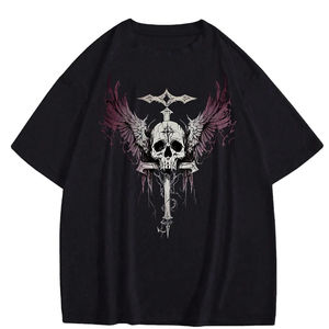 เสื้อยืดผ้าฝ้าย100% วินเทจสำหรับผู้ชายและผู้หญิงพิมพ์ลายซิลค์สกรีนพร้อมคุณสมบัติเป็นมิตรกับสิ่งแวดล้อม - Product Image 1