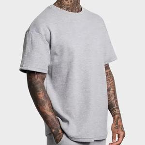 Personalizada de alta calidad Casual 100% algodón hombres camisetas de peso pesado poco Ajuste de gran tamaño ropa de calle de diseño personalizado de impresión - Product Image 3