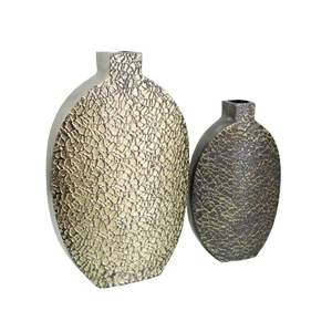 แจกันดอกไม้โลหะสำหรับตกแต่งทำด้วยมือแจกันโต๊ะศิลปะทำมือสไตล์โมเดิร์นหรูหราสำหรับโฮมออฟฟิศ - Product Image 3