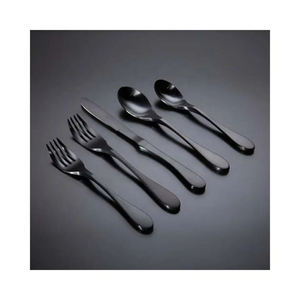 Bon ensemble de couverts en argent en acier inoxydable avec finition polie miroir parfait couverts accessoire de cuisine élégant - Product Image 3