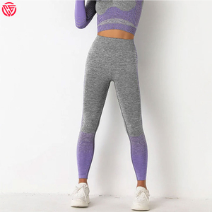 Mallas de mujer con logotipo personalizado, mallas transpirables de color sólido para gimnasio, mallas de mujer, fabricante profesional, mallas de yoga para mujer - Product Image 5