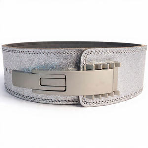 Cinturón de levantamiento de pesas ajustable con purpurina, de cuero vacuno, antideslizante, transpirable, suave y de alta resistencia para entrenamiento y gimnasio. - Product Image 2