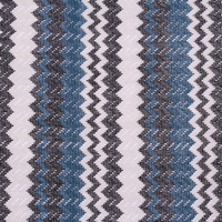 Tela no tejida de brocado de rayas en zigzag, transpirable, ligera, peinada, de alta demanda, 120 GSM, para ropa de niña y decoración del hogar, India
