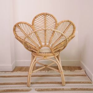 Chaise et table à fleurs en rotin pour enfants, prix compétitif, usine du Vietnam, autres styles innovants, meubles de chambre de bébé pour enfants - Product Image 5