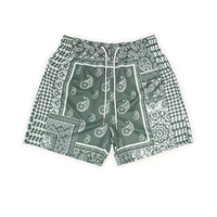 Pantalones Cortos de Verano para Hombre al por Mayor, Transpirables, con Estampado por Sublimación, Cordón Ajustable, Tejido, Patrón Liso, Bolsillos, Tallas Grandes, Personalizables