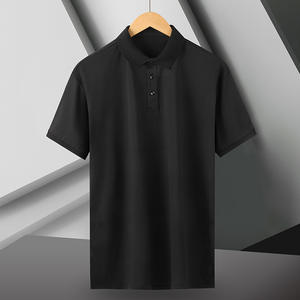 Camiseta informal de poliéster con gofres Jacquard de verano para hombre, camiseta Polo de manga corta personalizada fresca de secado rápido para hombre - Product Image 3