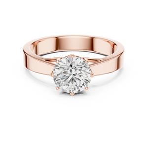 Anillo de diamante cultivado en laboratorio 1ct al por mayor | Plata de Ley 925 | Diseño seguro de 8 puntas | Banda de joyería personalizable - Product Image 3