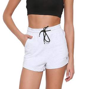 Short de sueur personnalisé grande taille pour femmes short en polaire éponge française avec cordon de serrage logo personnalisé short en tricot de haute qualité - Product Image 4