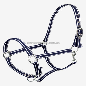 Conception personnalisée bicolore 3D motif en nylon souple licou pour cheval confort supplémentaire fait à la main licou de course de chevaux au prix de gros d'usine - Product Image 4