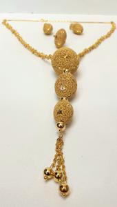 Juego de colgantes con estilo chapado en oro de 24 quilates, circón de cobre de alta calidad, estilo clásico de lujo para bodas, fiestas, compromisos, Idea de regalo - Product Image 4