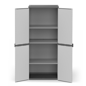 Armario de Resina 68x40x165 con 2 Puertas y Estantes Internos/Externos - Product Image 1