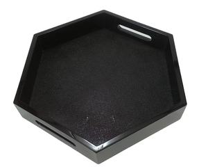 Customized DPC Brand Black Hexagon Food/Tea Restaurant Serving <b>Trays</b> with Two Handles Model 069 LQ Binh Duong - Product Image 2