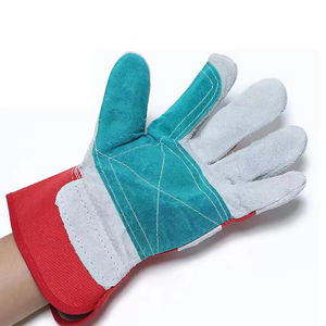 Gants de travail en cuir de mouton pour hommes, gants de sécurité pour la construction industrielle - Product Image 3